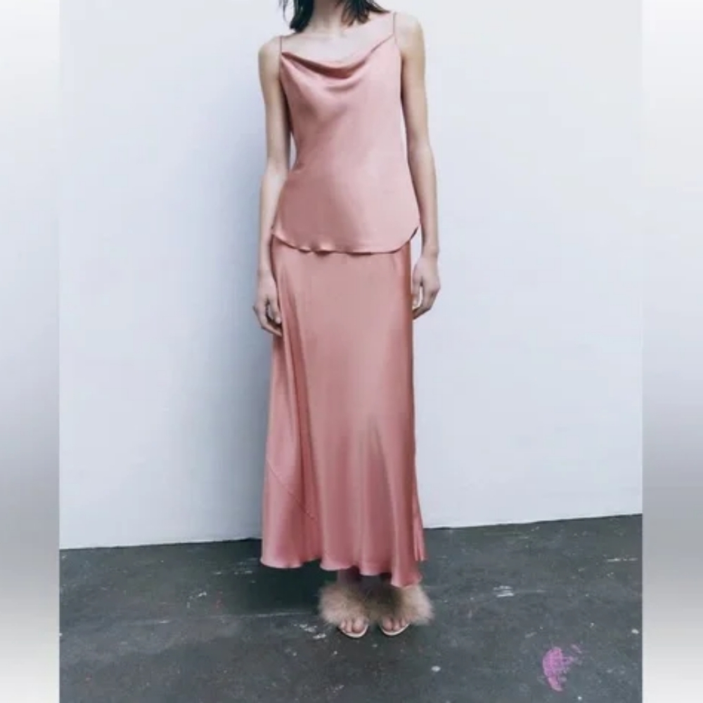 ZARA LIMITED EDITION SATIN EFFECT TANK TOP